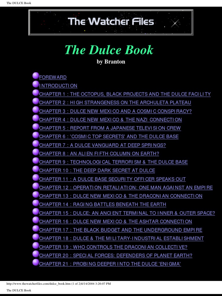 Dulce Book Area 51 Underground