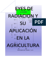 Leyes de Radiacion y Su Aplicación en La Agricultura