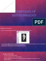 Advantages of Biotechnology