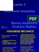 Fenomene Mecanice Lectia 2