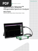 Spectrum Master™: Ultraportable Spectrum Analyzer MS2760A