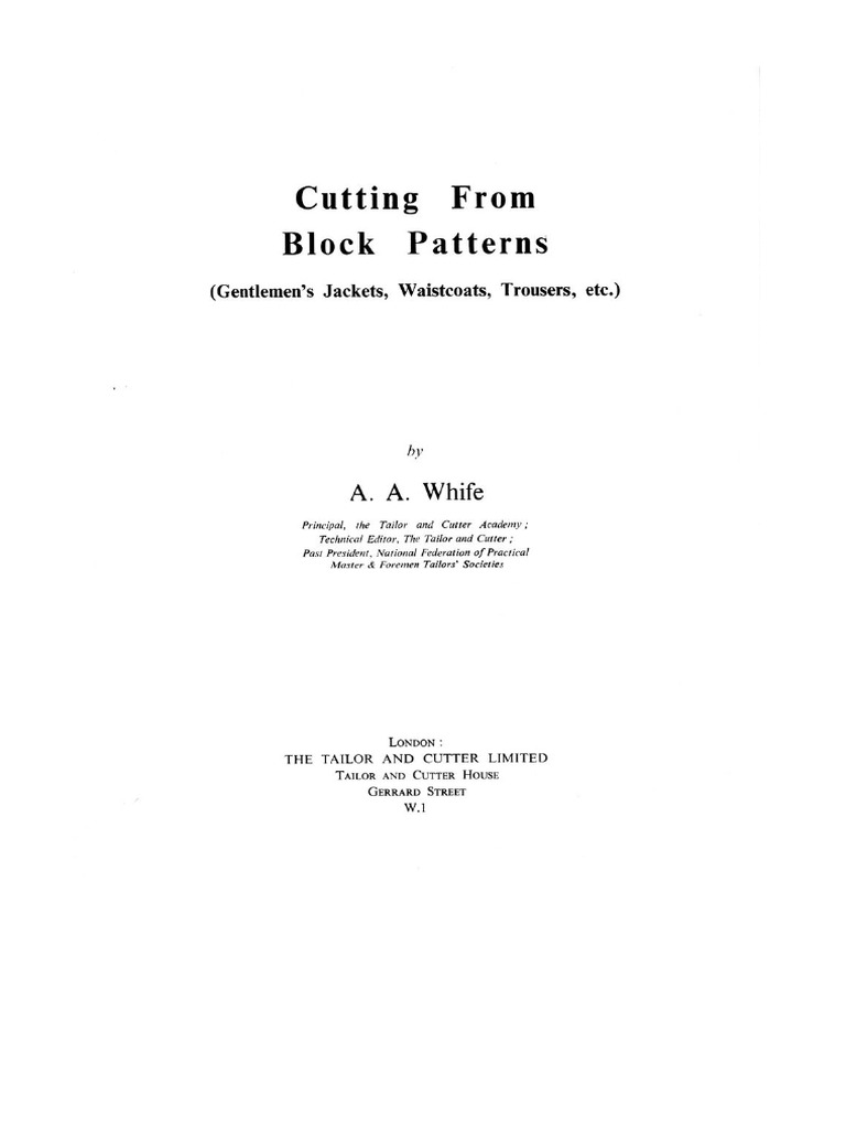 Cutting From Block Patterns | PDF