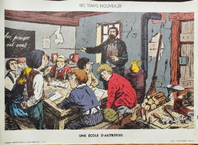 Tableau D Histoire Ce 32 Une Ecole D Autrefois