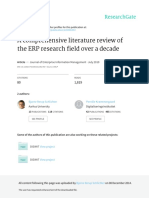 A Comprehensive Literature Review of The ERP Resea