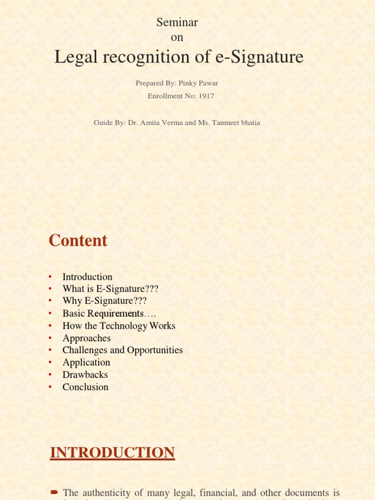 Legal Aspects of E-Signatures | PDF | Public Key Cryptography ...