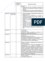 Aprobado Acuerdo De: Fecha de Aprobación Fecha de Vigencia Notas de La Versión