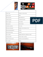 Technical specification Laser engraving machine 80W WORK600×900(mm)