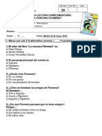 Evaluacion Lectura Compl - La Cuncuna Filomena