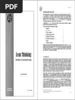 Lean Thinking. Introdução Ao Pensamento Magro - João Paulo Pinto