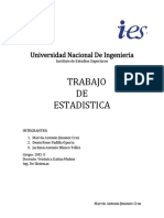 Trabajo #2 de Estadistica