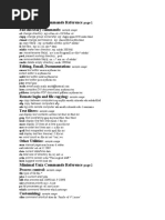 Minimal Unix Commands Reference