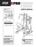Weider Pro 9940 PDF Screw Washer Hardware