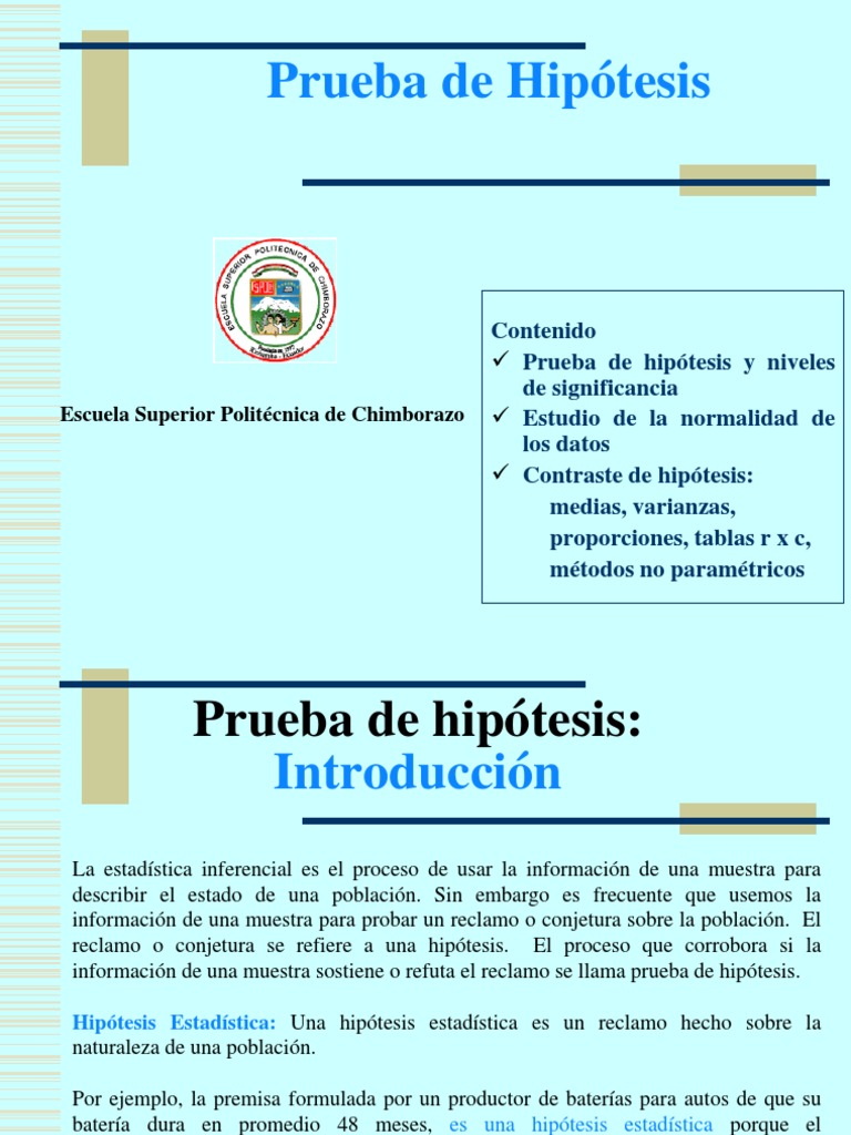 Prueba de hipótesis.pdf Prueba estadística de hipótesis
