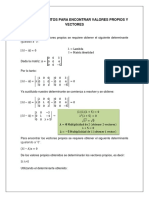 7.02 Procedimientos Para Encontrar Valores Propios y Vectores