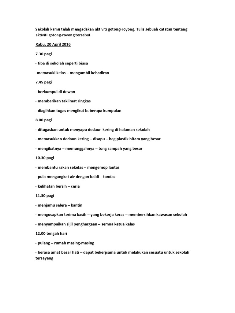 Catatan Gotong Royong Pdf
