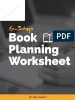 6 Step Book Planning Worksheet