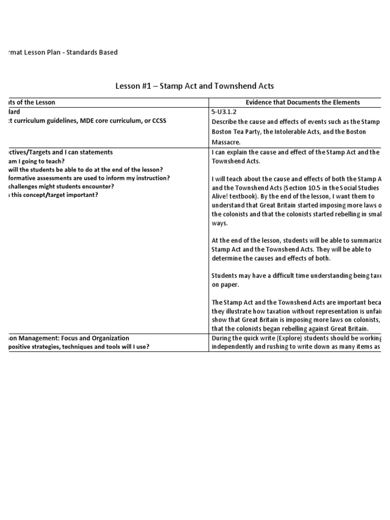 Instructional Plan Lesson Originals E Portfolio Pdf Educational Assessment Teachers