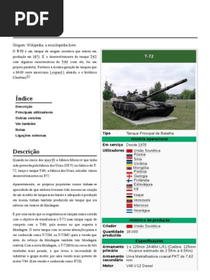 T 72 Pdf Veiculos De Combate Veiculos De Combate Blindados