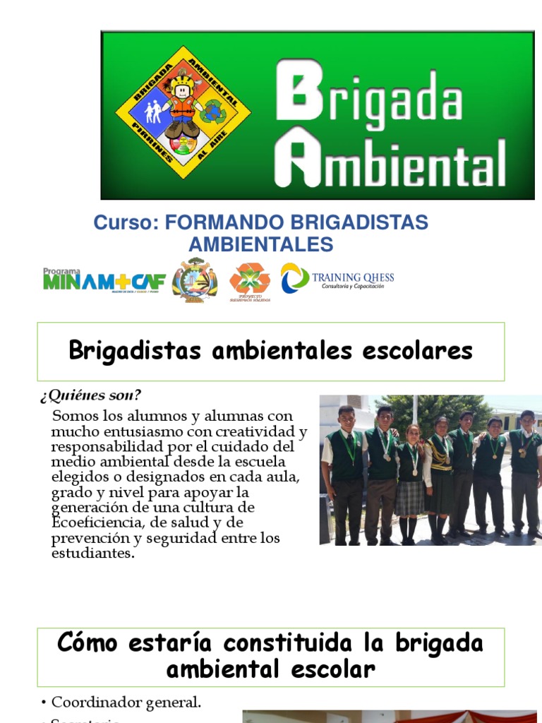 Formación de Brigadistas Ambientales | PDF | Entorno natural | Agua