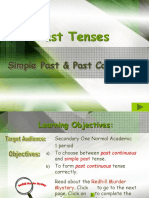 Past Tenses: Simple Past & Past Continuous