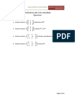 Potencia de Una Matriz (Ejercicios)