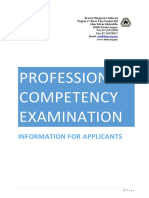 BEM Professional Competency Exam details