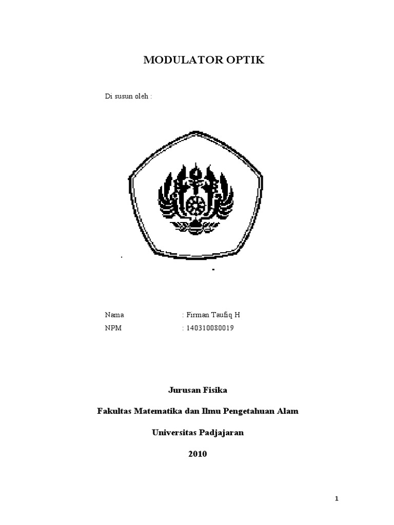 Modulator Optik dan Aplikasinya | PDF
