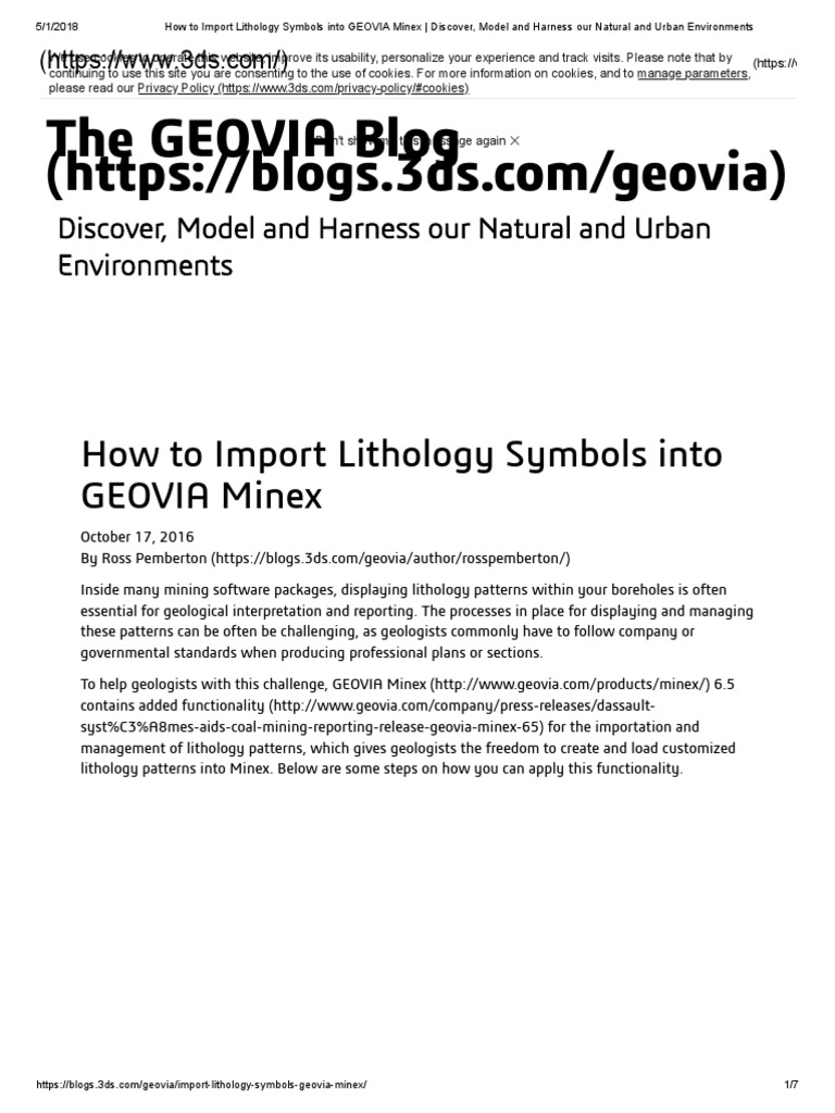 How To Import Lithology Symbols Into GEOVIA Minex | PDF | Mining ...