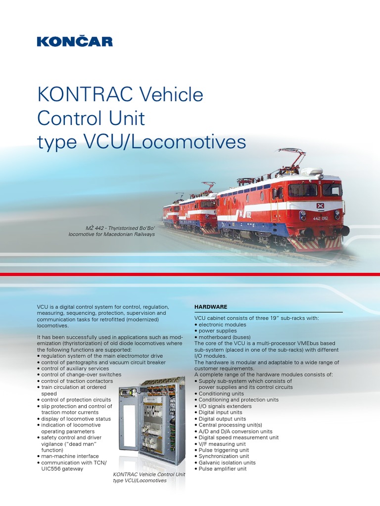 KONTRAC Vehicle Control Unit Type VCU PDF Digital