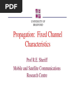 Fixed Channel Propagation