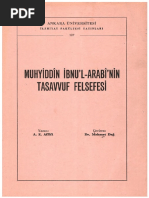 A.E. Affifi - Muhyiddini İbnu - Arabi'nin Tasavvuf Felsefesi PDF