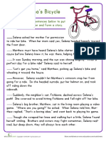 Story Sequencing Selena Bicycle PDF