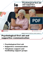 Psychological First Aid and Supportive Communication