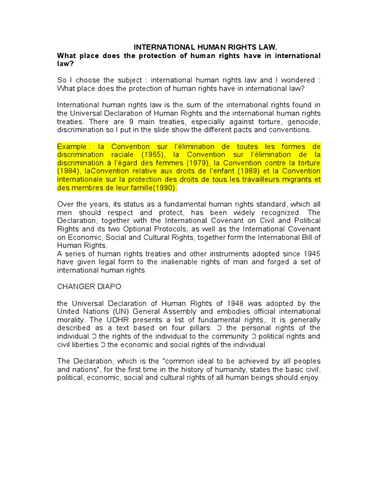 Understanding International Human Rights Law | PDF | Natural And Legal ...