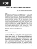 Como Se Deve Reescrever a História Nacional