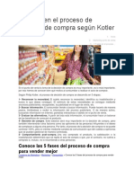 5 Fases en El Proceso de Decisión de Compra Según Kotler