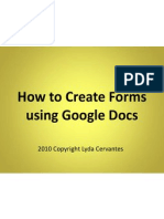 How To Create Forms Using Google Docs