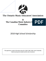 Canadian Music Scholarship Application Guide