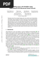Splitting Source Code Identifiers Using Bidirectional LSTM Recurrent Neural Network