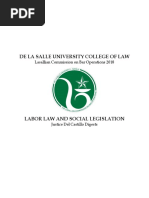  Labor Law and Social Legislation
