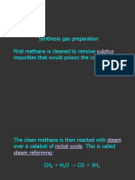 Synthesis gas and ammonium nitrate production