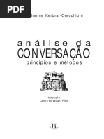 Catherine Kerbrat-Orecchioni Analise.conversação Capítulo Livro