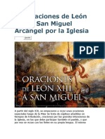 Las oraciones de León XIII a San Miguel Arcángel por la Iglesia.docx