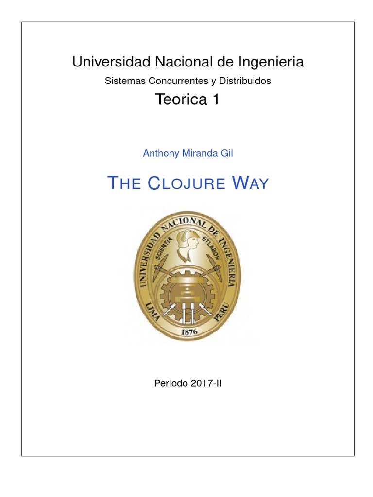 Introducción a Clojure y su Enfoque | PDF | Programacion Funcional ...