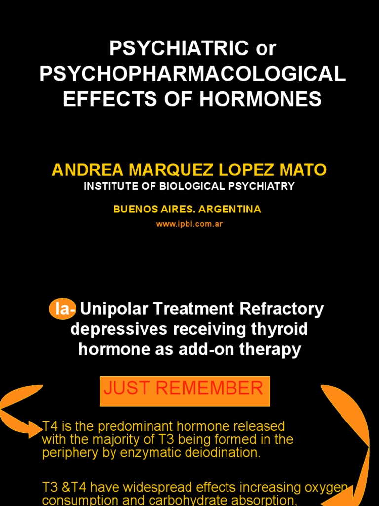 Hormonal Impact on Psychiatric Therapy | PDF | Major Depressive ...
