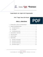 Algoritmos: Introdução à Lógica de Programação