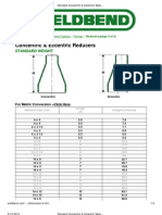 Standard Concentric & Eccentric Reducers