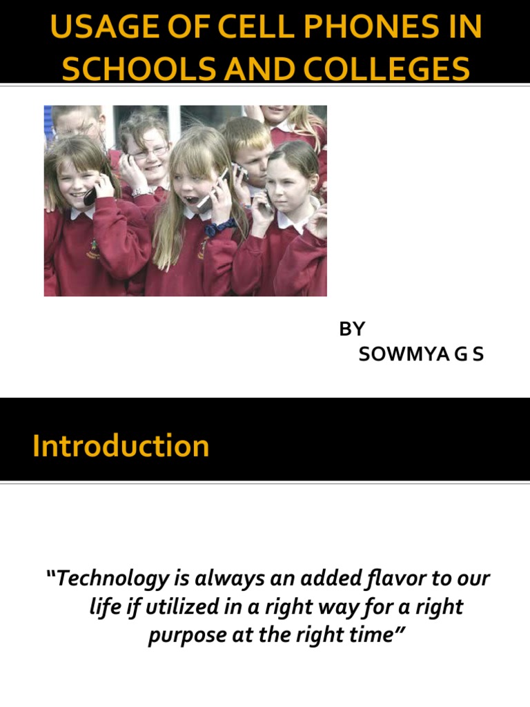 Impact of Cell Phones in Education | PDF