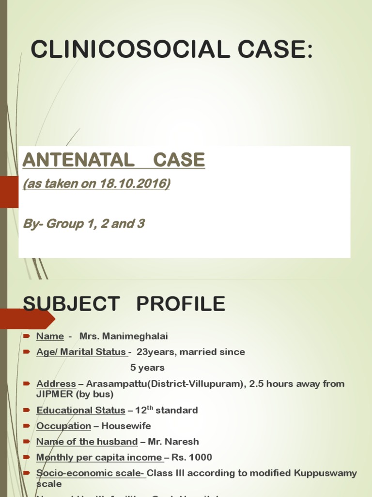 ANC CASE (Revised) | PDF | Pregnancy | Medical Specialties