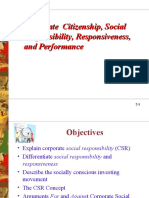 Corporate Citizenship, Social Responsibility, Responsiveness, and Performance